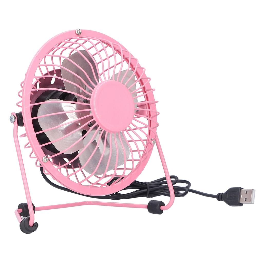 Fan USB Portable Silent Aluminum Blade Desk Desktop Iron Crafts Fans
