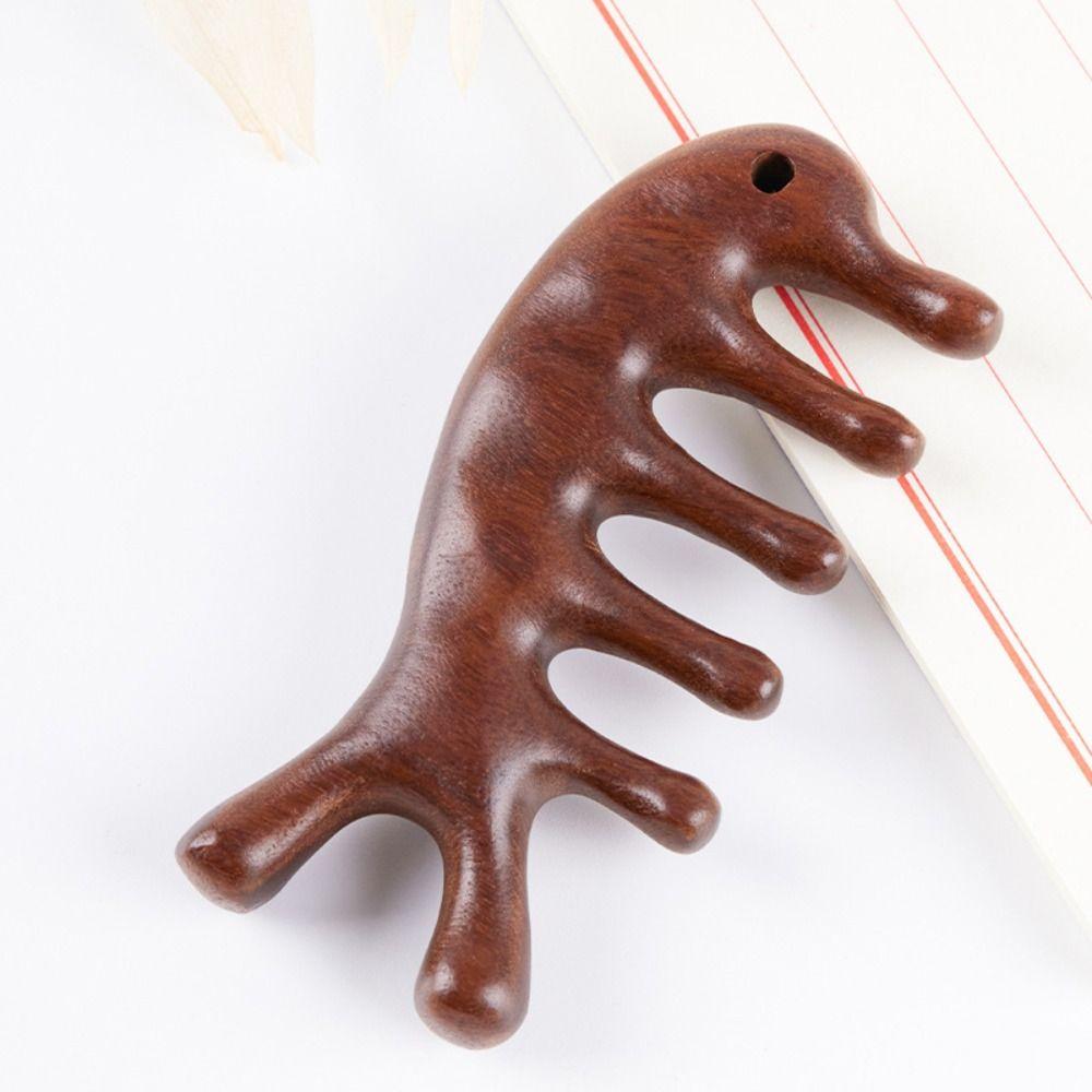 SPA Gift Nose Scraper Meridian Scrapping Wood Comb Scalp Massage Tool Hair Comb Wooden Massage Comb