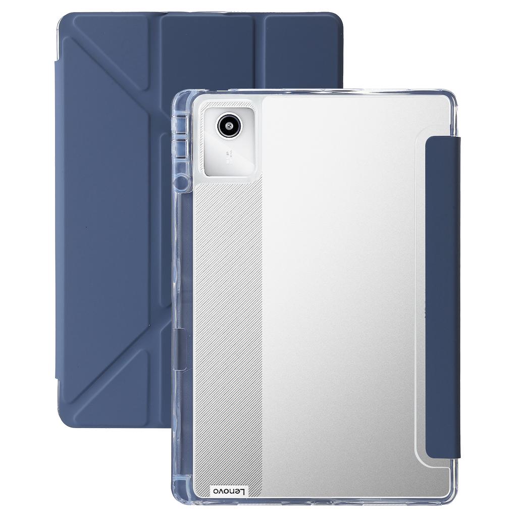 Чехол для планшета Lenovo Tab M11/Xiaoxin Pad 11 2024, подставка-оригами, TPU+акрил+ПУ, откидная крышка