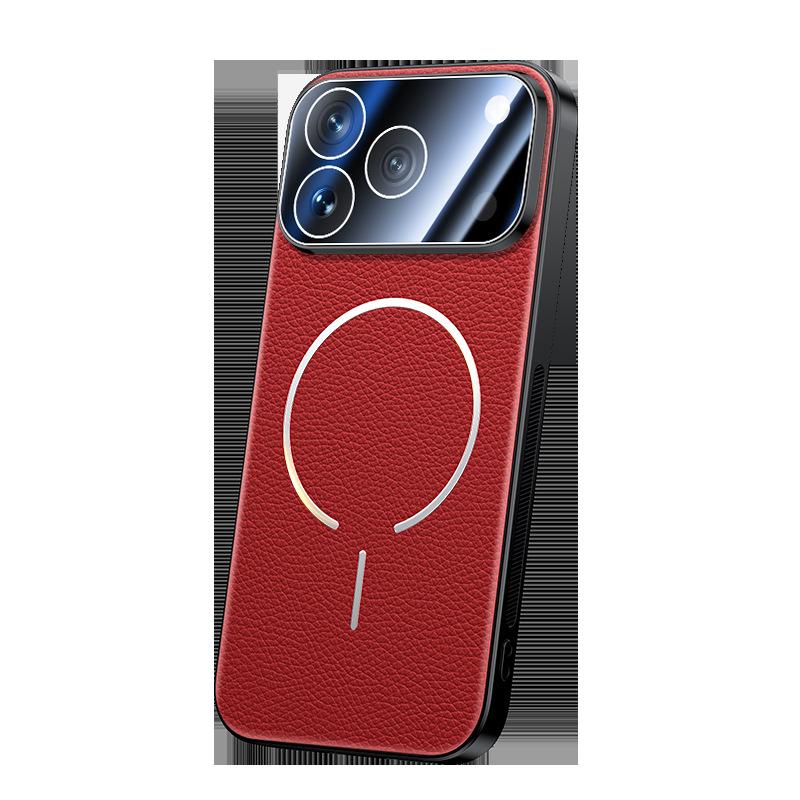 Узор под кожу личи подходит для чехла мобильного телефона Honor 600Pro Power2 магнитная лента для всасывания защитная пленка для объектива Magic8 роскошный нескользящий.