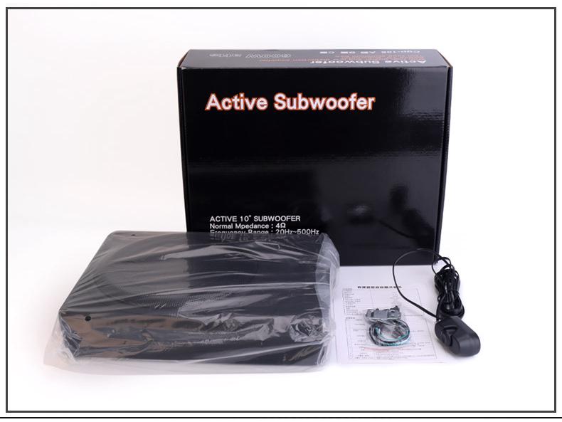 10-дюймовый ультратонкий активный сабвуфер для автомобилей SEAT