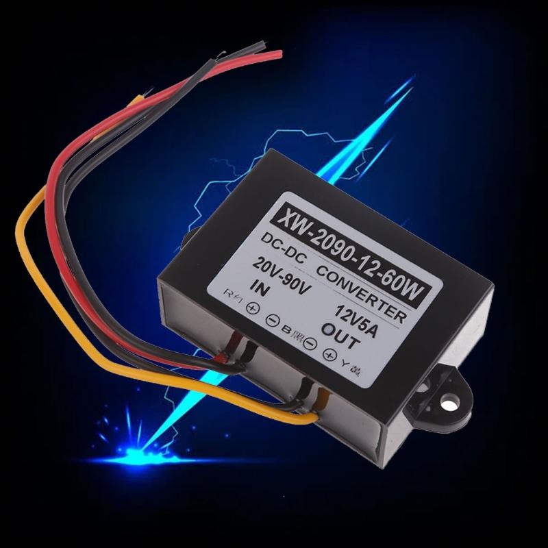 Сверхмощный преобразователь 24В/36В/48В в 12В, преобразователь напряжения, понижающий регулятор, трансформирует стабильный выходной ток