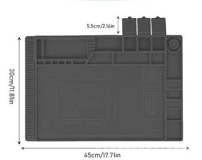 Silicone Heat-Resistant Magnetic Soldering Mat TE-504 for Mobile and Computer Repair