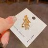 Gold Color Wheat Ear Leaf Rings Silver Color Zircon Rings New Leaves Ring  Party Rings