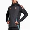 adidas ФК Бавария 24/25 Клубная эмблема Спортивная тренировочная теплая полосатая футболка с длинным рукавом Футболка мужская tops JE3912