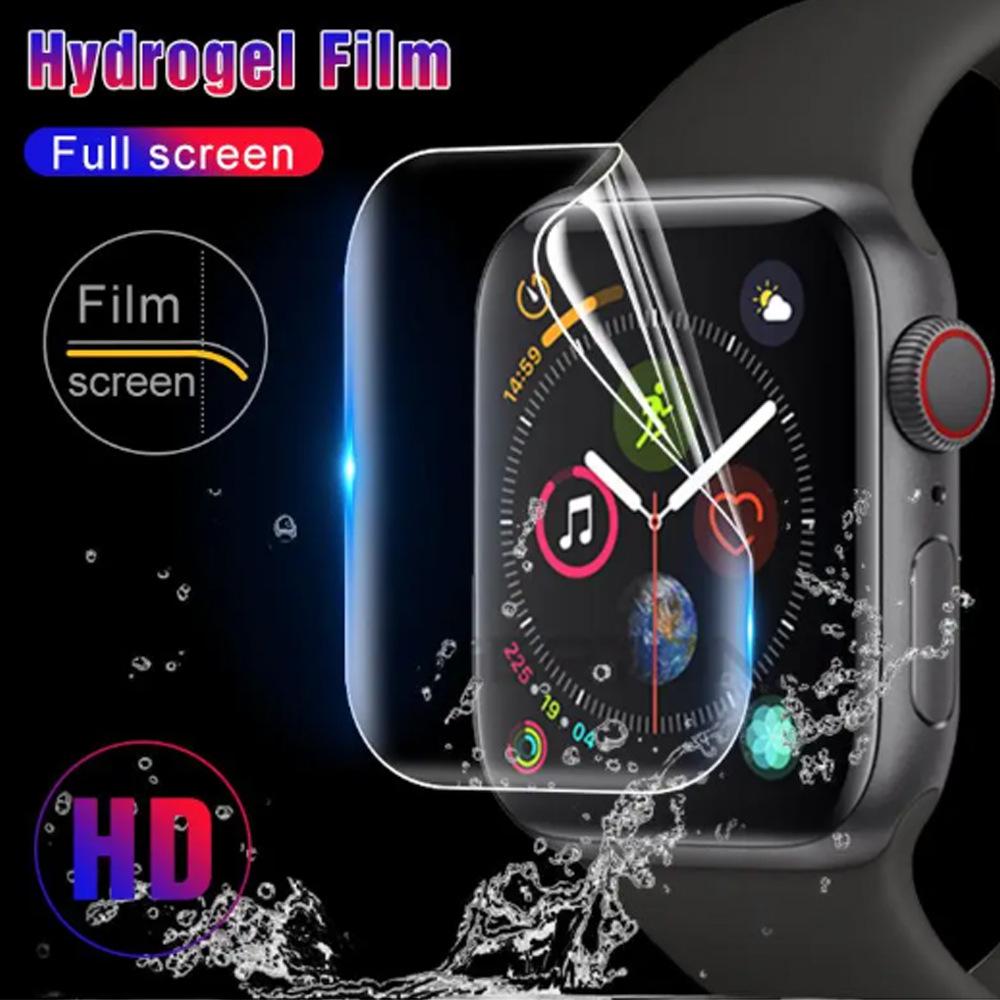 Защитный чехол и гидрогелевая пленка для экрана для всех серий Apple Watch