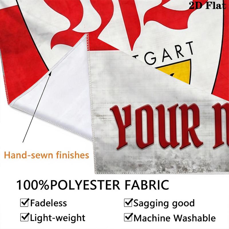 Custom Name VfB Stuttgart Wall Tapestry Aesthetic Wall Hanging Printed Fabric Blanket Decorative Tapestries for Bedroom Living Room Home Decor