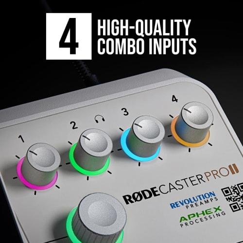 RODE Microphones Roadcaster Pro II Audio Mixer, White, RCPIIW