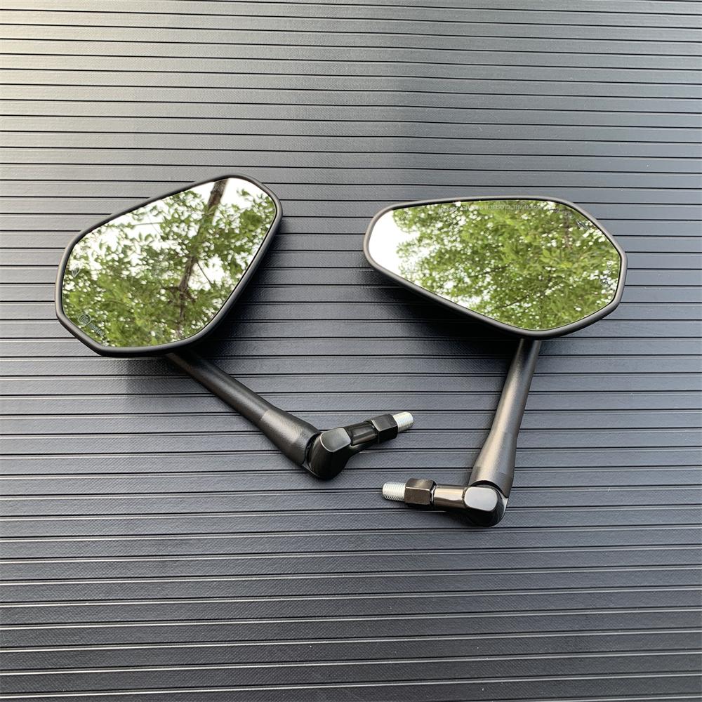 Motorcycle Foldable Oval Rearview Mirror For Yamaha Suzuki Ducati Kawasaki BMW Buell KTM Dual Sport Dirt Bikes ATV