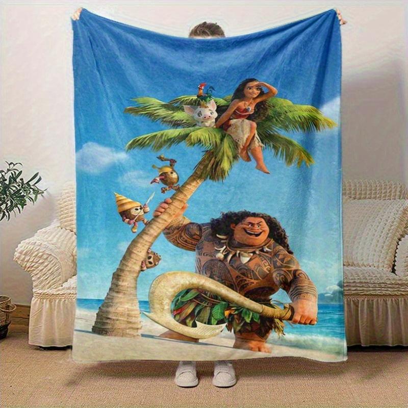 1pc, Moana's Adventure: Tropical Palm Tree Blanket Perfect for Home Decor, Couch Cover, Outdoor Blankets, Gifts, Throw