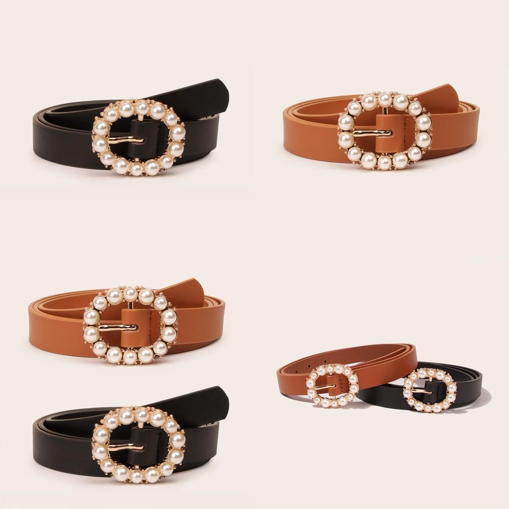 Elegant Faux Leather Belt For Women With Alloy Buckle For Office And Casual Wear