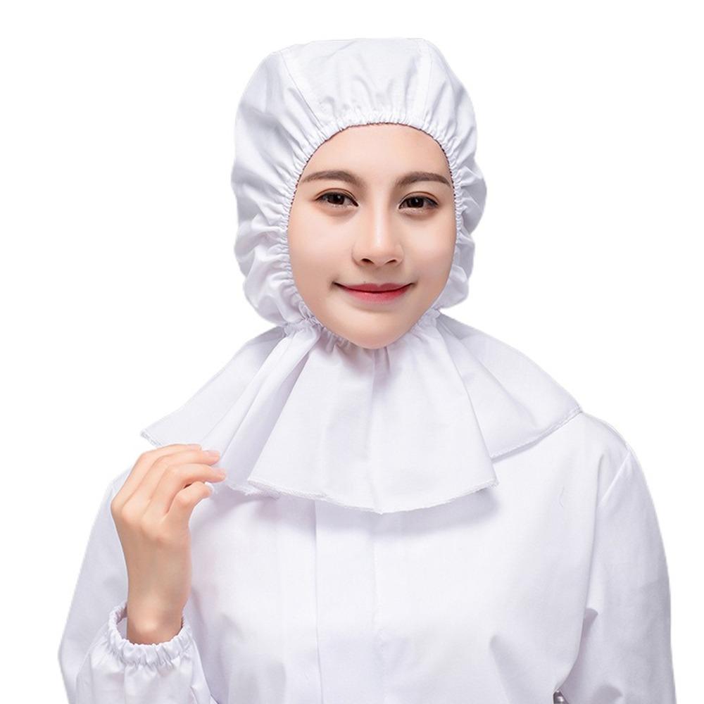 Breathable Dust-free Shawl Hat Solid Color Work Hat New Labor Protection Hat  Workshop