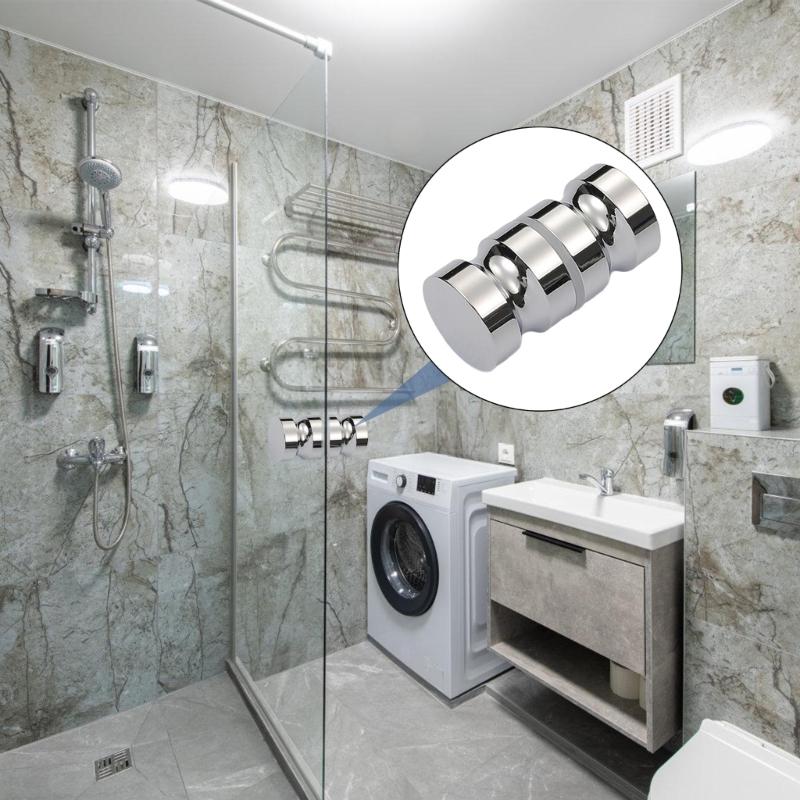 Aluminium Knob  with Ergonomic Grip & Easy Installation Contemporary Door Knob Upgrades for Glass Shower Enclosures