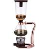 Aluminum Espresso Siphon Coffee Pot with 7"-Shaped Handle, Brew Coffee Brewer with Stainless Steel Filter for Home Offic