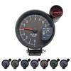 5 Inch Tachometer Gauge Carbon Fiber 7 Colors Backlight with Shift Light Peak Sound LED Flash When