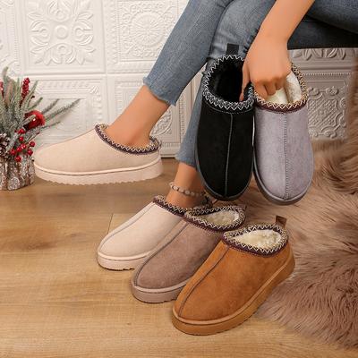 Модные женские балетки 2024 Новая зимняя мода Повседневная обувь на плоской подошве для женщин Высокие каблуки Круглый носок Однотонные Zapatos De Mujer