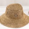 NEW Y2K Beach Korean Straw Hat Summer Women Visor Bucket Hat Fisherman Hat Hand Weaving Panama Girl Fishing Handmade Sun Hats