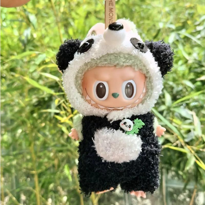 17 см Милая Мини Плюшевая Кукла Одежда Наряд Аксессуары Куклы Идол Медведь Комбинезон Одежда DIY Подарок Детям