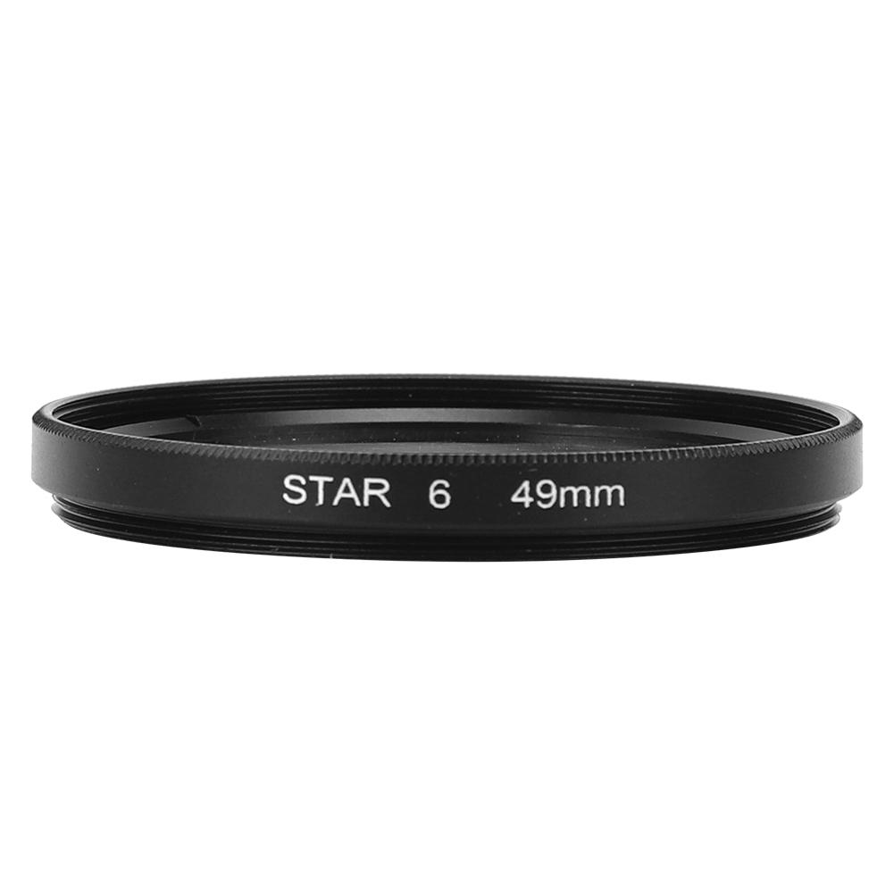 Фильтр Junestar Star 49 мм, аксессуар для объектива камеры Canon, 6 линий, ночная съемка Starlight