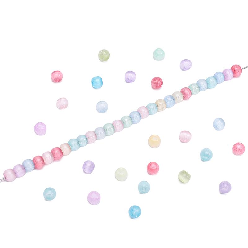 Стеклянные бусины-рис 4 мм с эффектом кошачьего глаза, разных цветов для изготовления украшений своими руками