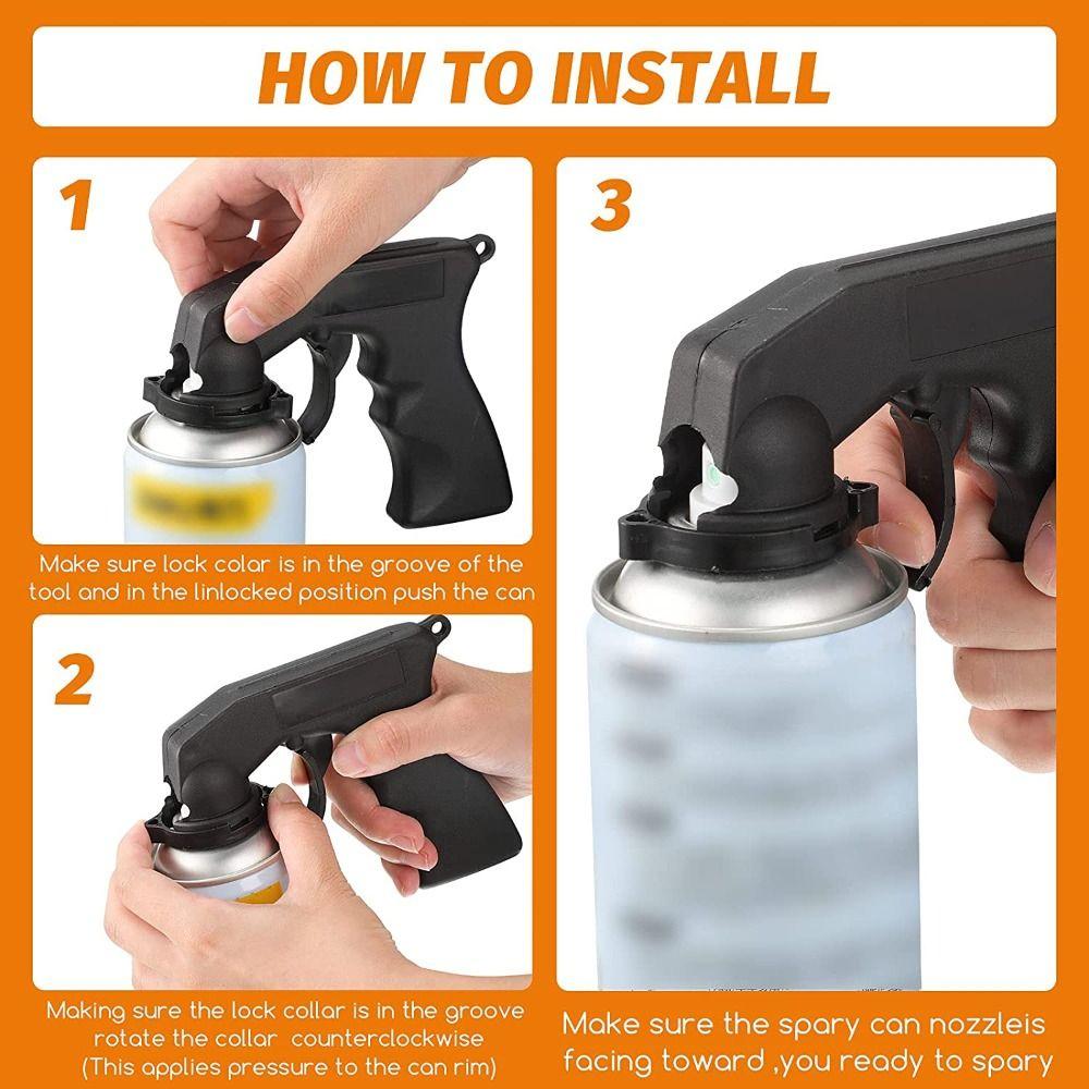 Вспомогательный инструмент Аэрозольный триггерный рычаг Держатель для баллончиков с распылителем Автомобильная аэрозольная краска Ручка для полной руки