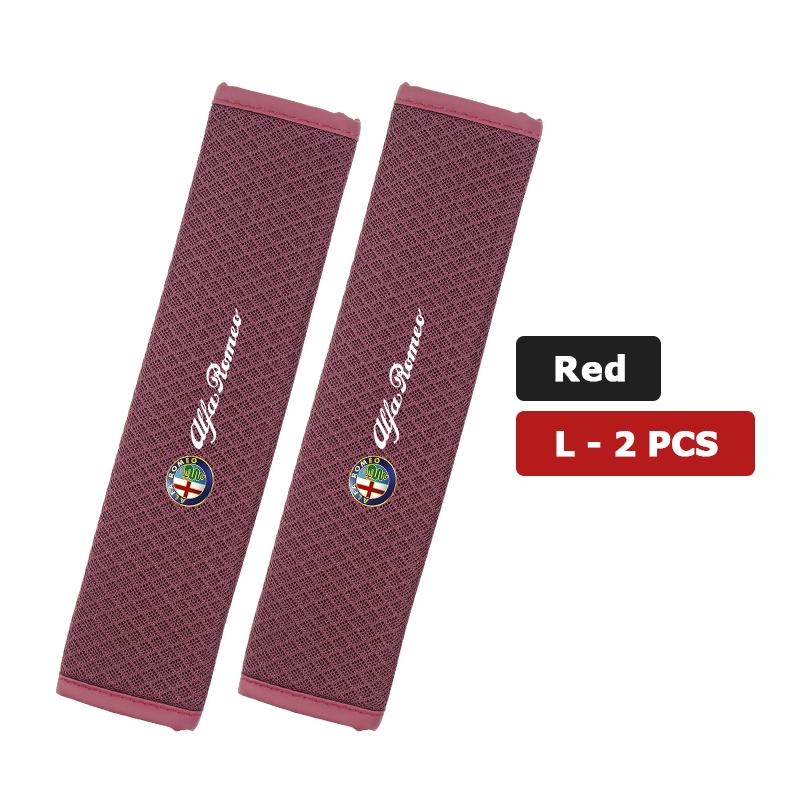For Alfa Romeo 1/2PCS Car Seat Belt Cover Adjustable Ice Silk Safety Protection Shoulder Pad 159 Giulietta 156 147 Giulia Mito