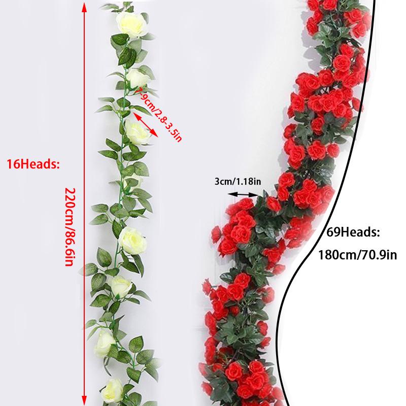 1шт цветочный арочный декор домашнее свадебное украшение гирлянда из роз и плюща шелковые розы искусственные цветы поддельные виноградные лозы
