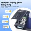 PALO Rechargeable Battery 1.5V Li-ion AAA AA Batteries+LCD Display Charger For Li-ion Ni-Mh Ni-Cd AA AAA Battery