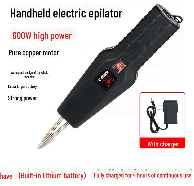 Автоматическая машина для ощипывания птицы с литиевой батареей: Электрическая машинка для удаления перьев у курицы, утки и гуся (Европейский стандарт)