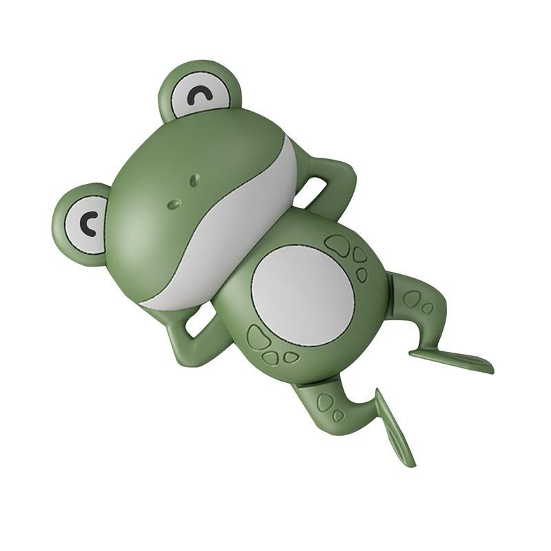Baby Swimming Bath Toy Cute Cartoon Animal Frog Clockwork Bath Toy Infant Swimming Water Toy KTY