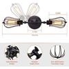 Double Head Wall Sconce Industrial Wire Cage Wall Light Vintage Style Wall Lamp