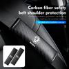 AAABT1 Carbon Fibe Car Seat Belt Pads Shoulder Cover Auto Accessories For Skoda Octavia Superb RAPID FABIA KAMIQ KAROQ KODIAQ YETI