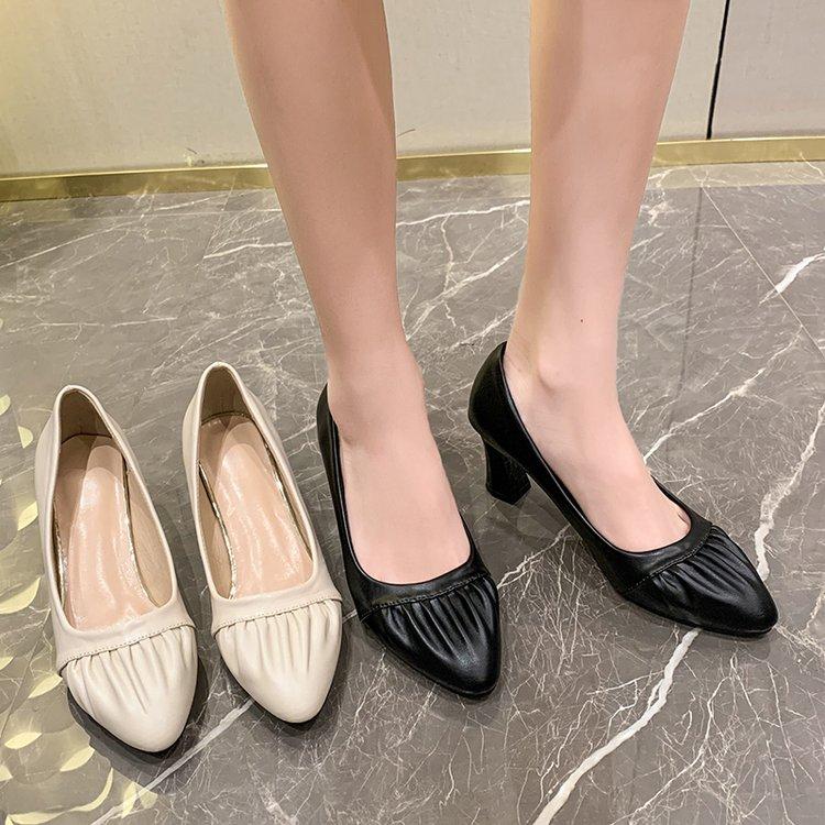 Женские туфли-лодочки весна-лето офисные женские вечерние с острым носком на тонком каблуке из мягкой искусственной кожи женская мода элегантные