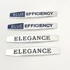 1Pair 3D Metal Car Front Side Fender Emblem Badge Decal Accessories For Blue Efficiency  W204 C200 E200 Elegance Sticker