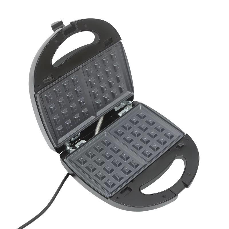 Мини 6-в-1 Сэндвичница с антипригарным покрытием - Съемные пластины, Многофункциональная завтрачница для вафель, сэндвичей и тостов, для домашнего использования