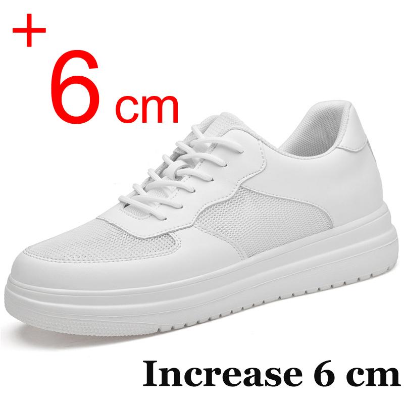 2024 Summer Elevator Shoes Mesh Men Sneakers Hidden Heels Heightening Shoes For Male Wedges Insole 6CM 8CM Casual Height Shoes