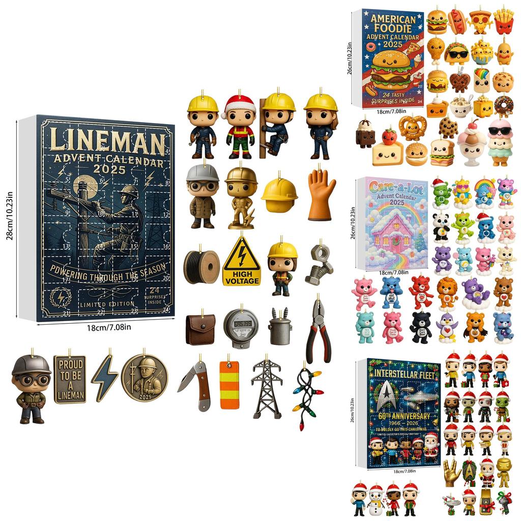 Hamburgers Fries Football Team Christmas Blind Box Tree Acrylic Ornament For Holiday Decor And Gift Giving