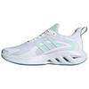 All Day Power Versatile Comfortable Fabric Shock Absorption Durable Breathable Low-Top Running Shoes Unisex Running Shoes White Green JQ2234
