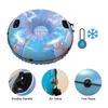 Inflatable Ski Ring PVC Sledding Tube Thicken Snow Tubing Winter Snow Tube with Handle