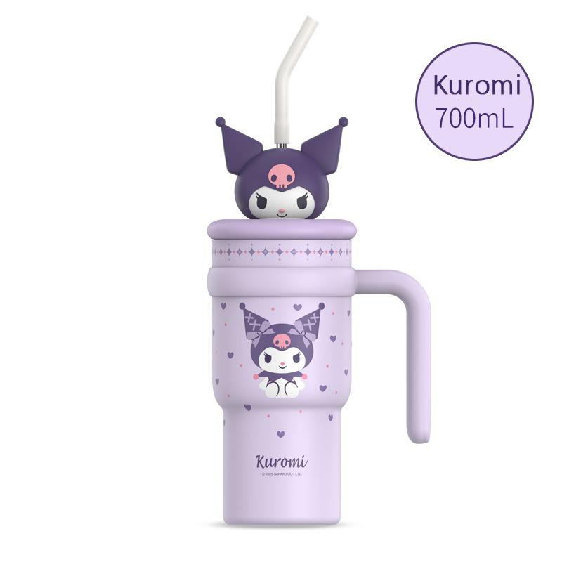 X&W для Sanrio 700 мл Термокружки Сохраняют холодное и горячее Термокружка Нержавеющая сталь Мультяшный Хелло Китти Стакан для питья с крышкой-куклой