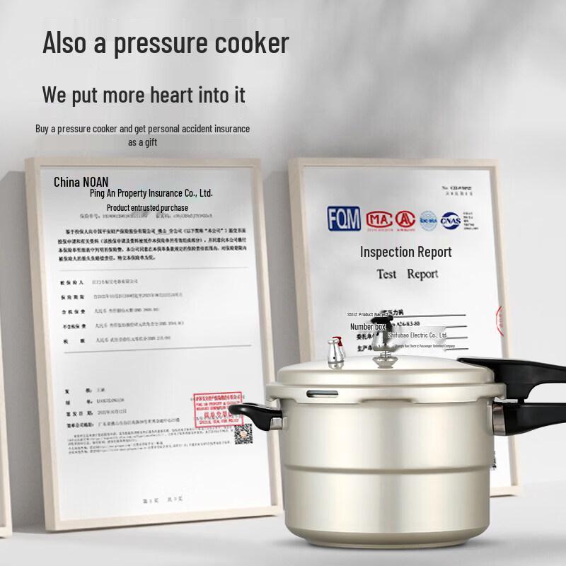 Chixing Aluminum Alloy Pressure Cooker with Steamer