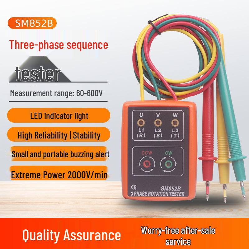 SM-852B Phase Sequence Meter Portable Tester