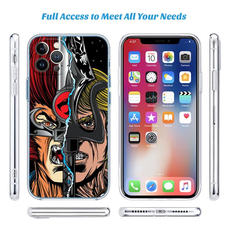 T-ThunderCats Transparent Phone Case for Motorola Moto Edge 20 30 40 50 S30 Fusion Ultra Pro Neo Lite