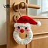 Rustic Xmas Tree Hanging Decor Handmade Pipe Cleaner Christmas Ornament, Finished Chenille Stems Wreath Crafts Small Decorative Keepsake Accessories