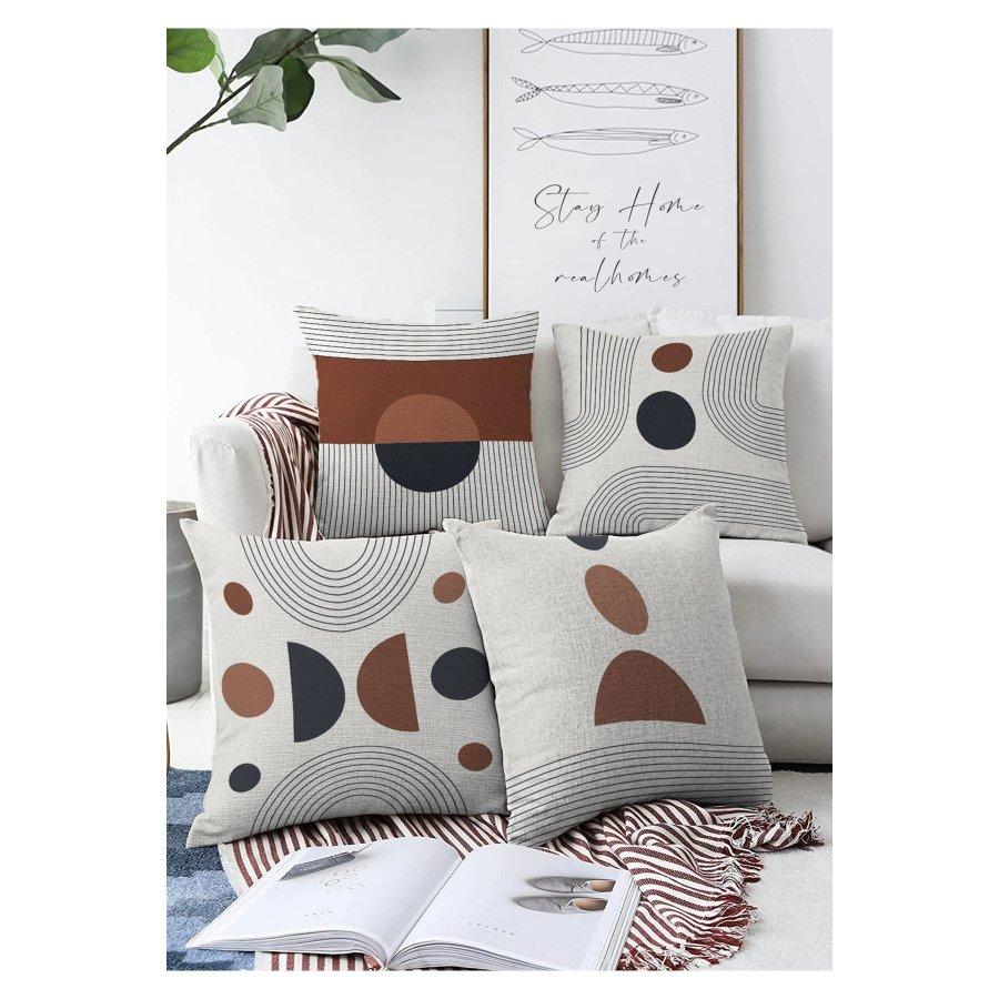 Набор чехлов для подушек с цифровой печатью из 4 предметов