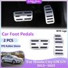 Автомобильные педали для Honda City Grace Ballade GM GN 2015~2024, топливный тормоз, акселератор, без сверления, литые накладки, аксессуары для интерьера