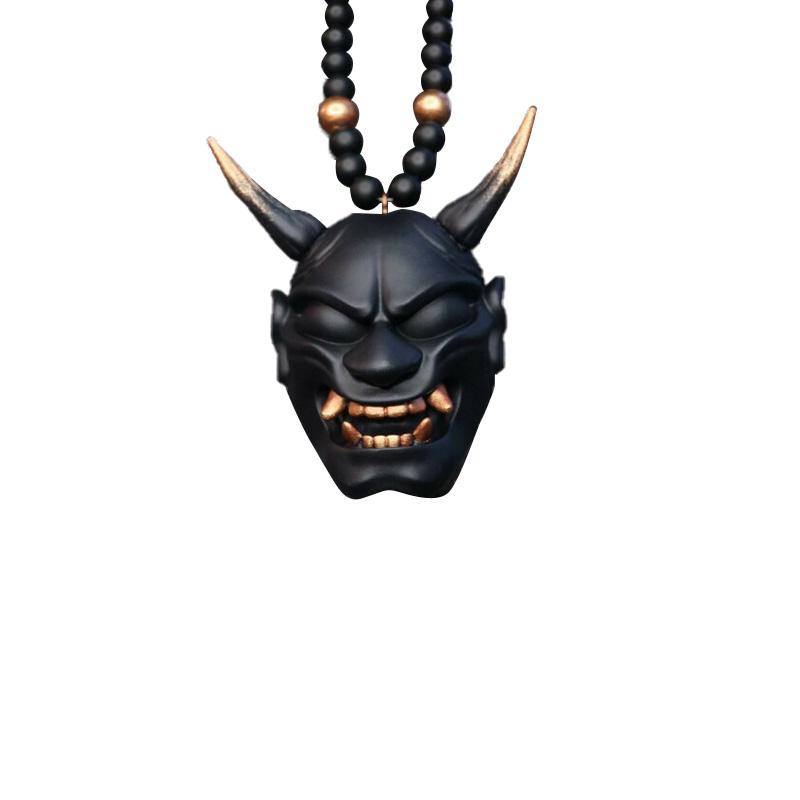 1 шт. Автомобильный орнамент, подвесной кулон, шлем самурая хання, японские автомобильные аксессуары Oni, зеркало заднего вида