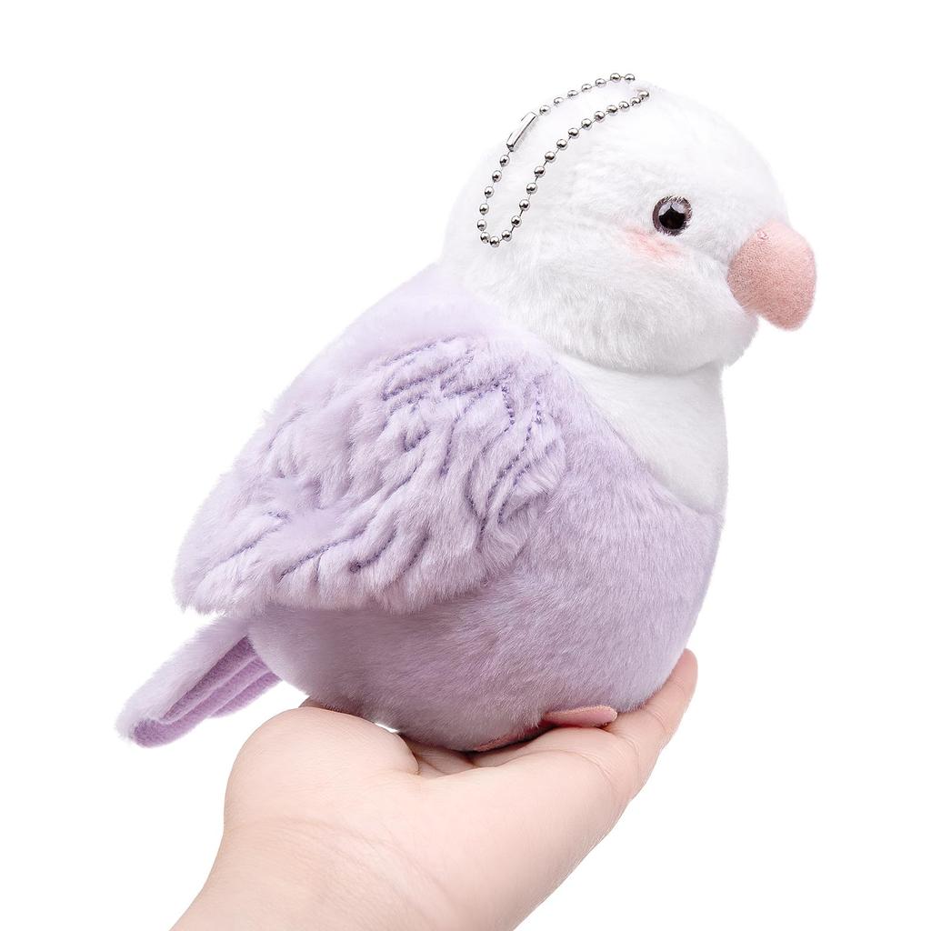 lilizzhoumax Realistic Purple Peony Parrot Plush Animal Bird Stuffed Exquisite Bird Plush Cute Toy for Birthday Gift for Home Decoration Animal, Toy,