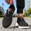 Men'S Sneakers Knitted Mesh Breathable Fashionable Flat Shoes Trendy Breathable Multifunctional Street Casual Versatile Shoes