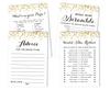 Inkdotpot Bachelorette Party Game Set Bundle Gold Confetti Of 4(50 Sheets Each) W Miss To Mrs Gold Banner Fun Bridal Shower Game